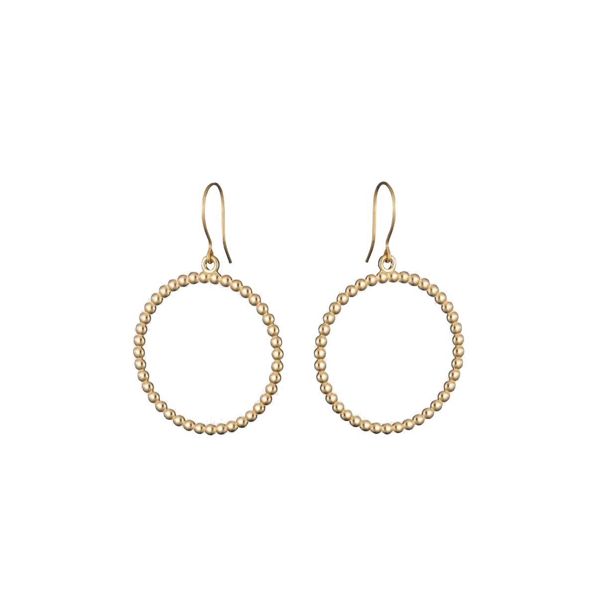 Kalevala Circle of Light Bronze Earrings Made in Finland