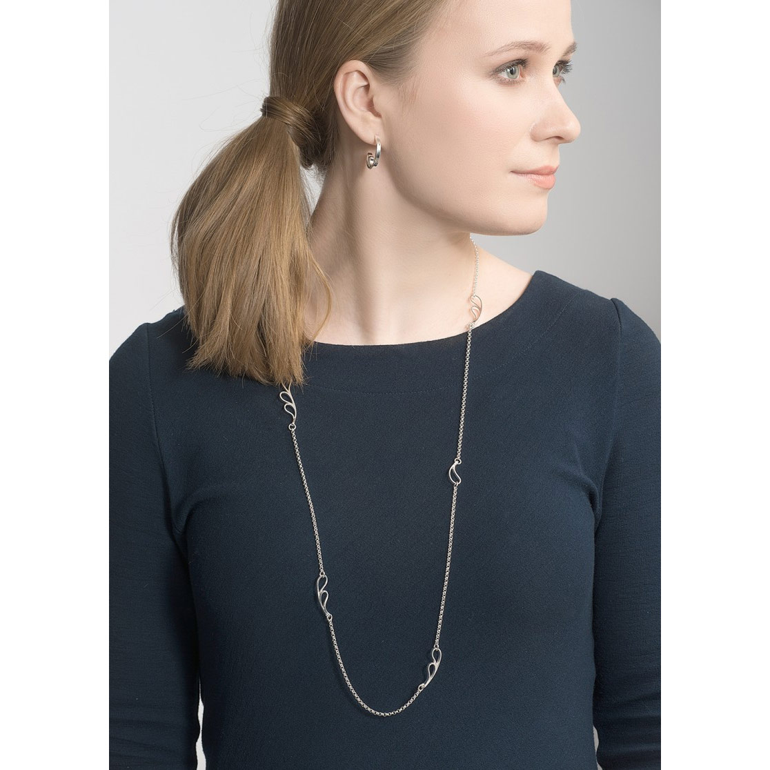 Kalevala Dripping Silver Necklace Made in Finland