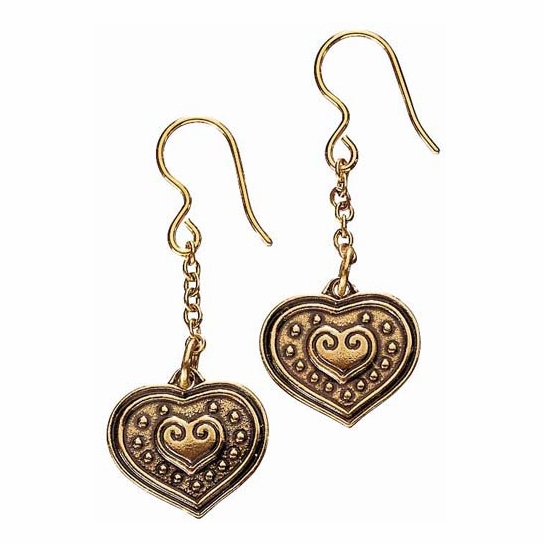 Kalevala Eura Heart Bronze Earrings