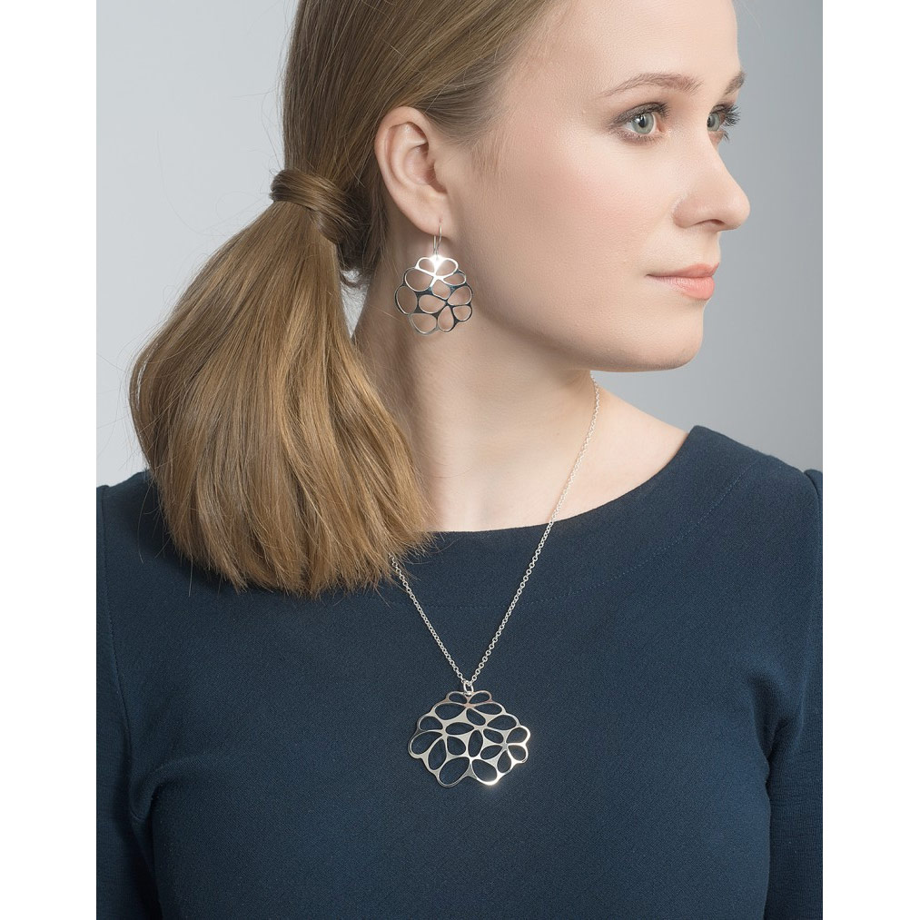 Kalevala Mimosa Moments Silver Earrings Made in Finland