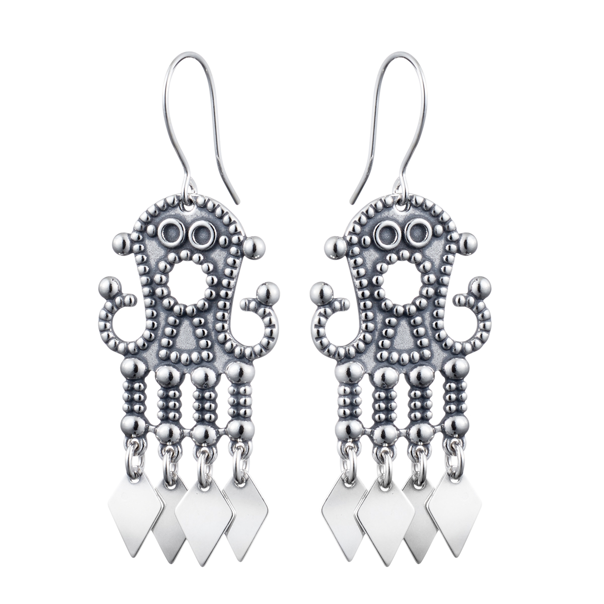 Kalevala Petsamo Silver Earrings Finnish Gifts for Her