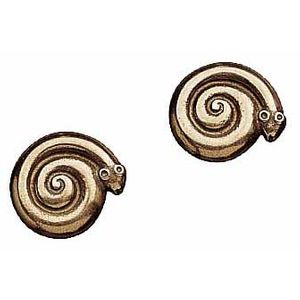 Kalevala Snake Bronze Earrings - Click to enlarge