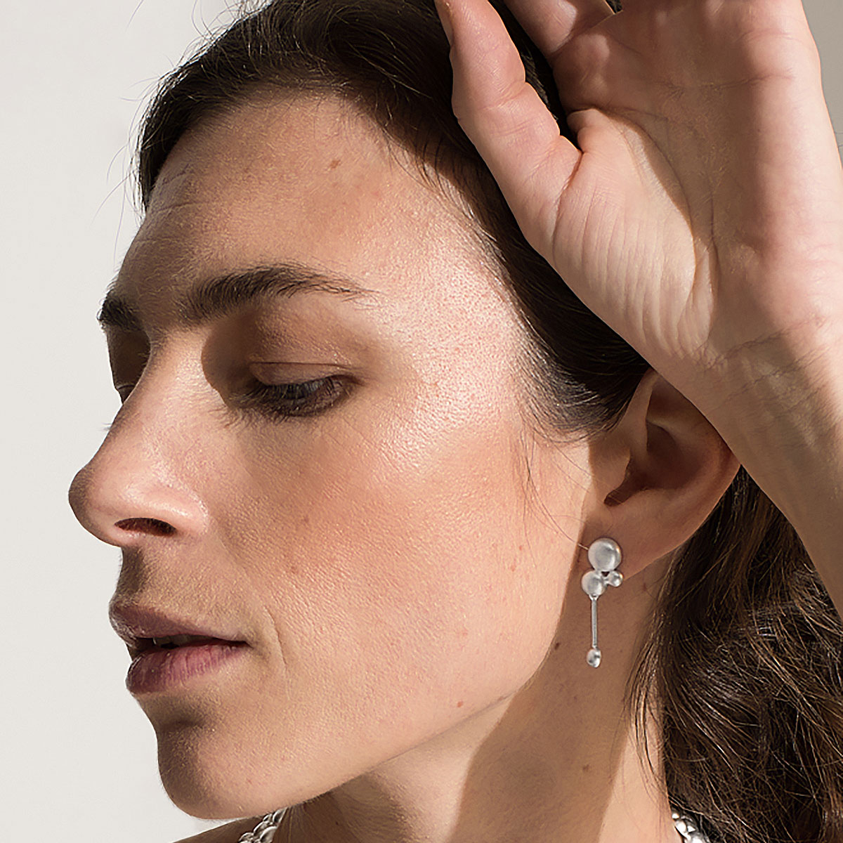 Kalevala Winter Pearl Silver Earrings Kalevala Earrings