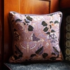 Klaus Haapaniemi Grasshopper Pink Velvet Throw Pillow
