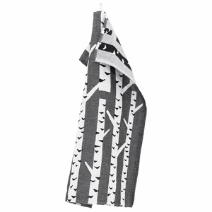 Lapuan Kankurit Koivu White / Black Tea Towel