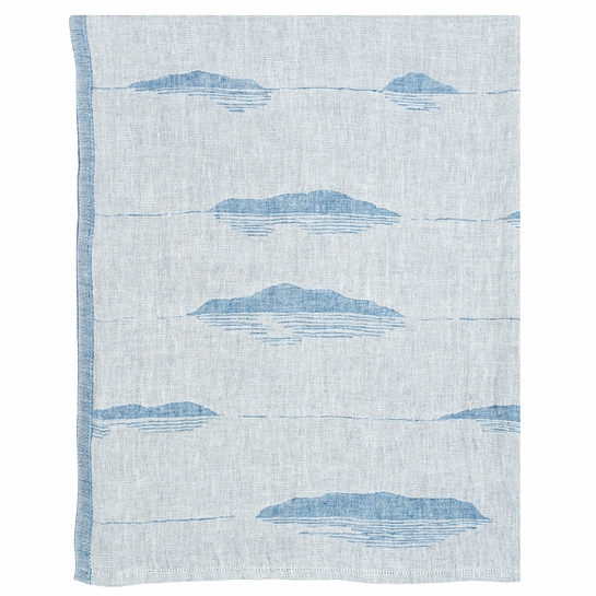 Lapuan Kankurit Merella Rainy Blue / Light Grey Sauna / Bath Towel
