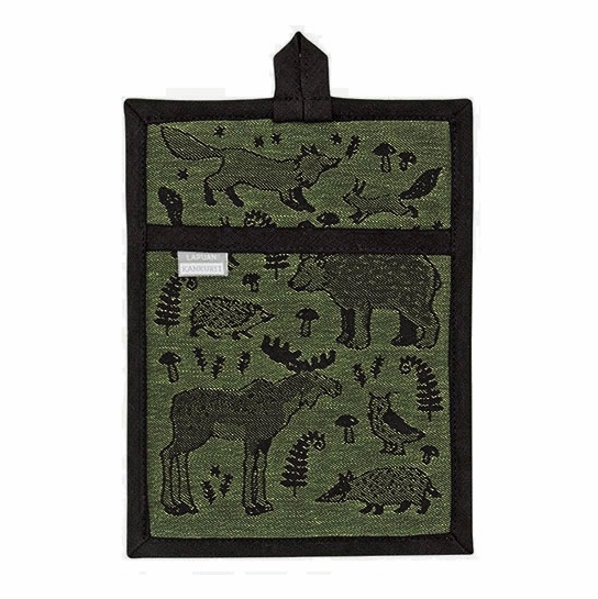 Lapuan Kankurit Metspolku Green/Black Pot Holder