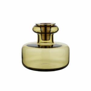 Marimekk Puteli Green Umber Candle Holder / Vase
