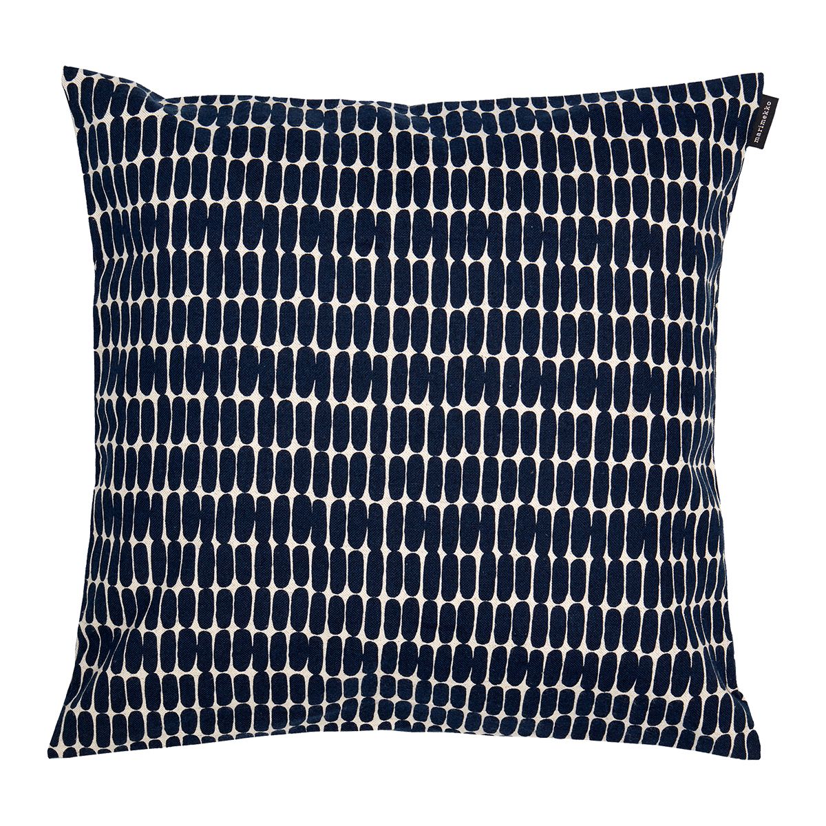 Marimekko Alku Cotton / Dark Blue Throw Pillow Throw Pillows