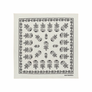 Marimekko Astrilli Vihkiruusu Cream / Black Scarf