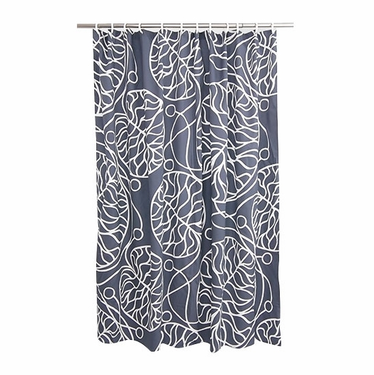 Marimekko Bottna Slate Cotton Shower Curtain Marimekko Shower Curtains