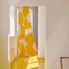 Marimekko Iso Unikko Off White / Spring Yellow Cotton Sateen Fabric Repeat