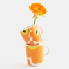 Marimekko Iso Unikko White / Orange / Yellow Mug - Anniversary Edition