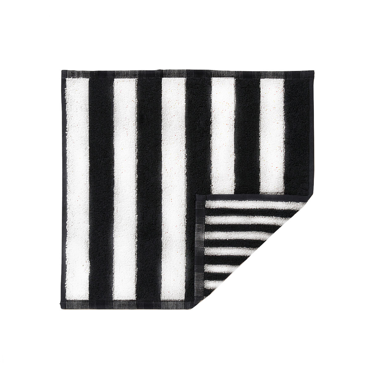 Marimekko Kaksi Raitaa White / Black Washcloth Marimekko Kaksi Raitaa White / Black Bath Towels