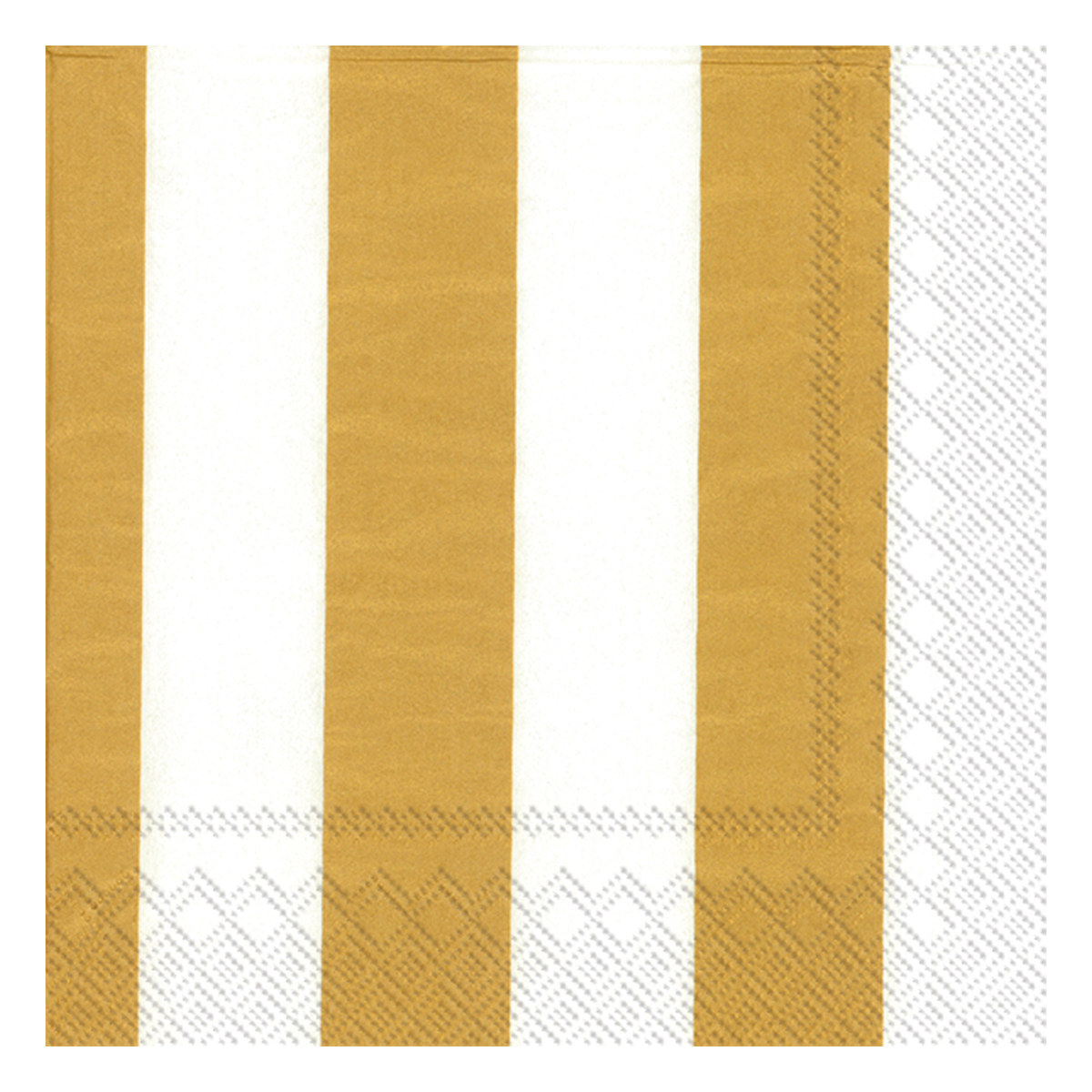Marimekko Kaksi Raitaa White / Gold Lunch Napkins Marimekko Napkins
