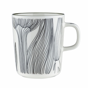 Marimekko Kukat Puhkeavat Black / White / Green Mug