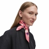 Marimekko Lauhtua Tumma Pink / Purple / Cream Silk Scarf
