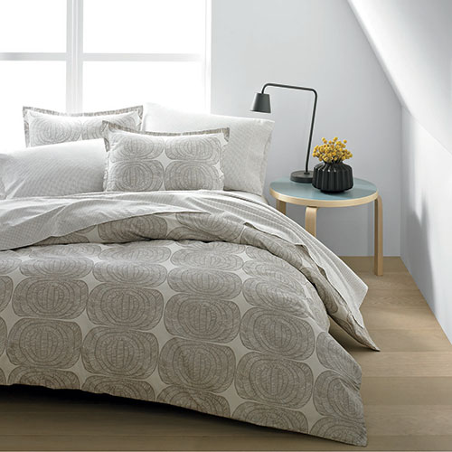 Marimekko Mehiläispesä Taupe King Duvet Cover Marimekko Muru Taupe