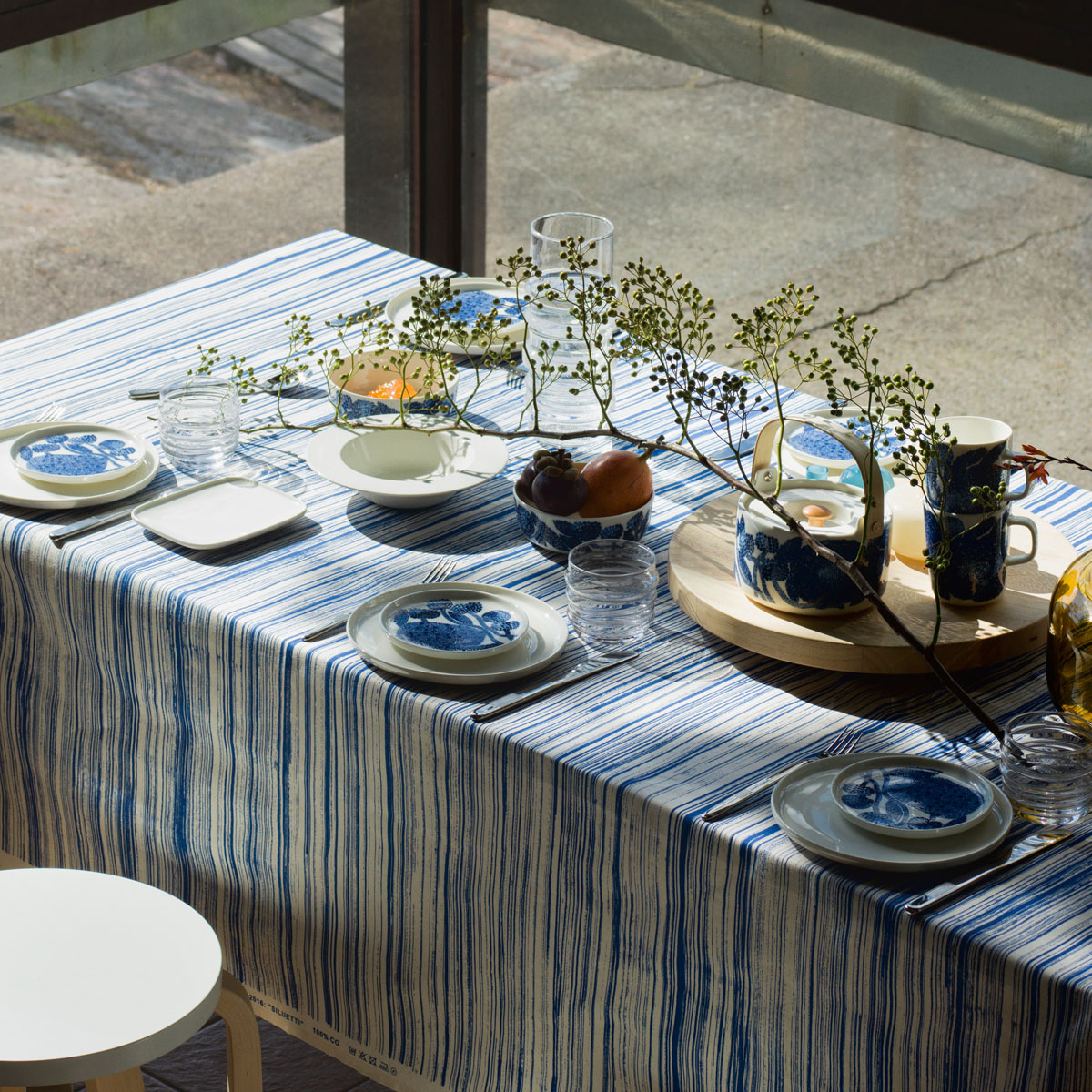 Marimekko Mynsteri Blue Snack Plate Marimekko Plates