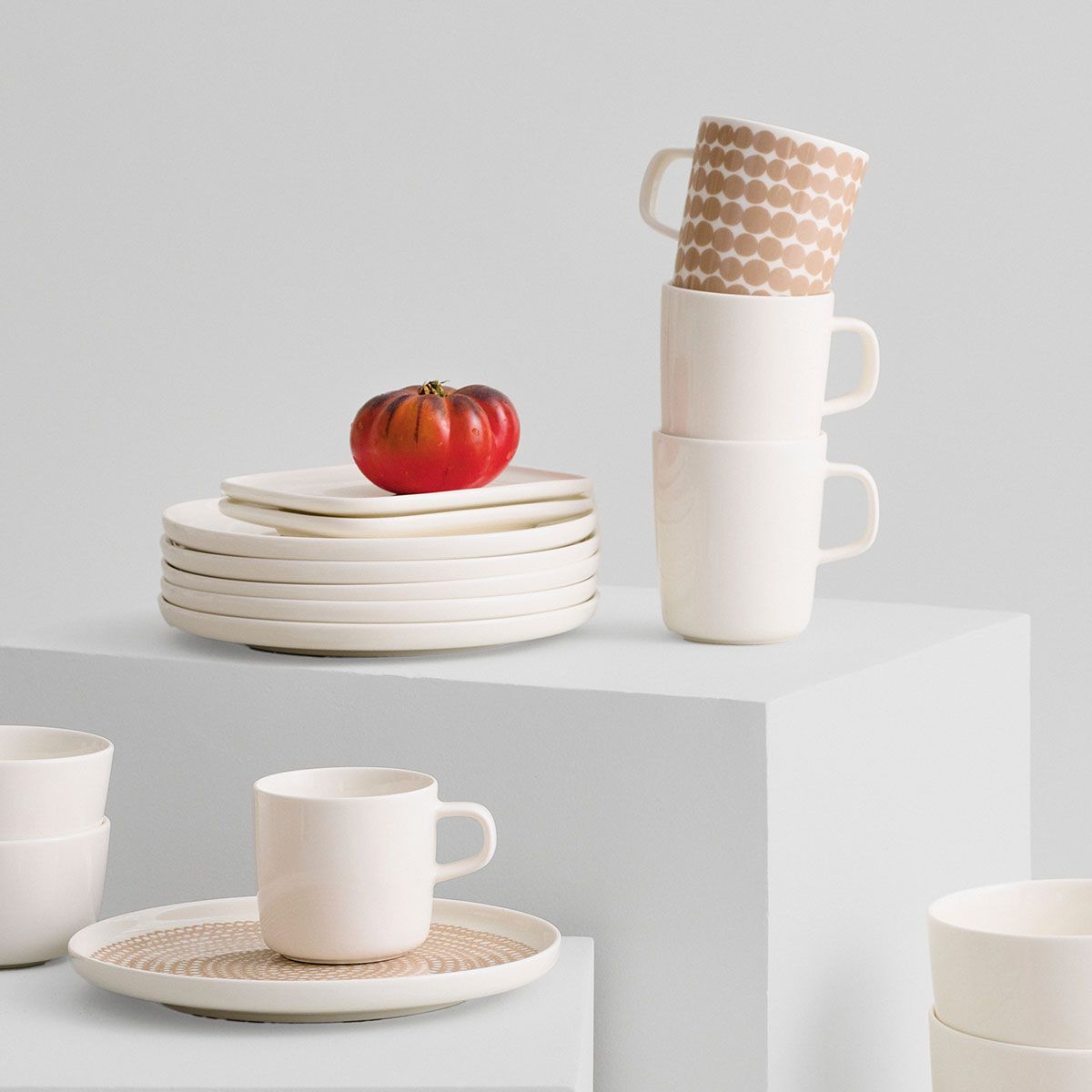 Marimekko Oiva White Rectangular Plate Marimekko Oiva Solid Color Dinnerware