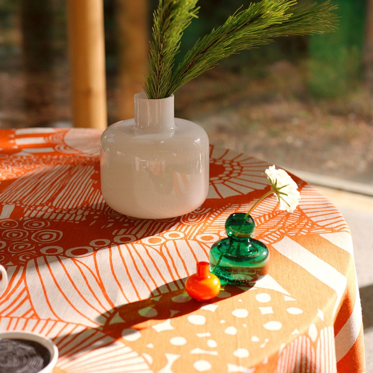 Marimekko Orange Mini Vase Marimekko Vases, Plant Pots, & Candle Holders