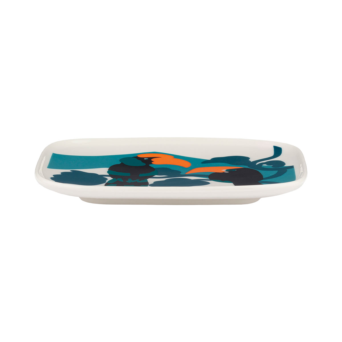 Marimekko Pepe Teal / Orange Small Plate Marimekko Sale