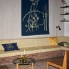 Marimekko Perenna Orange / Light Brown Throw Pillow