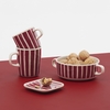 Marimekko Piccolo Dark Red / Sand Bowl with Handles