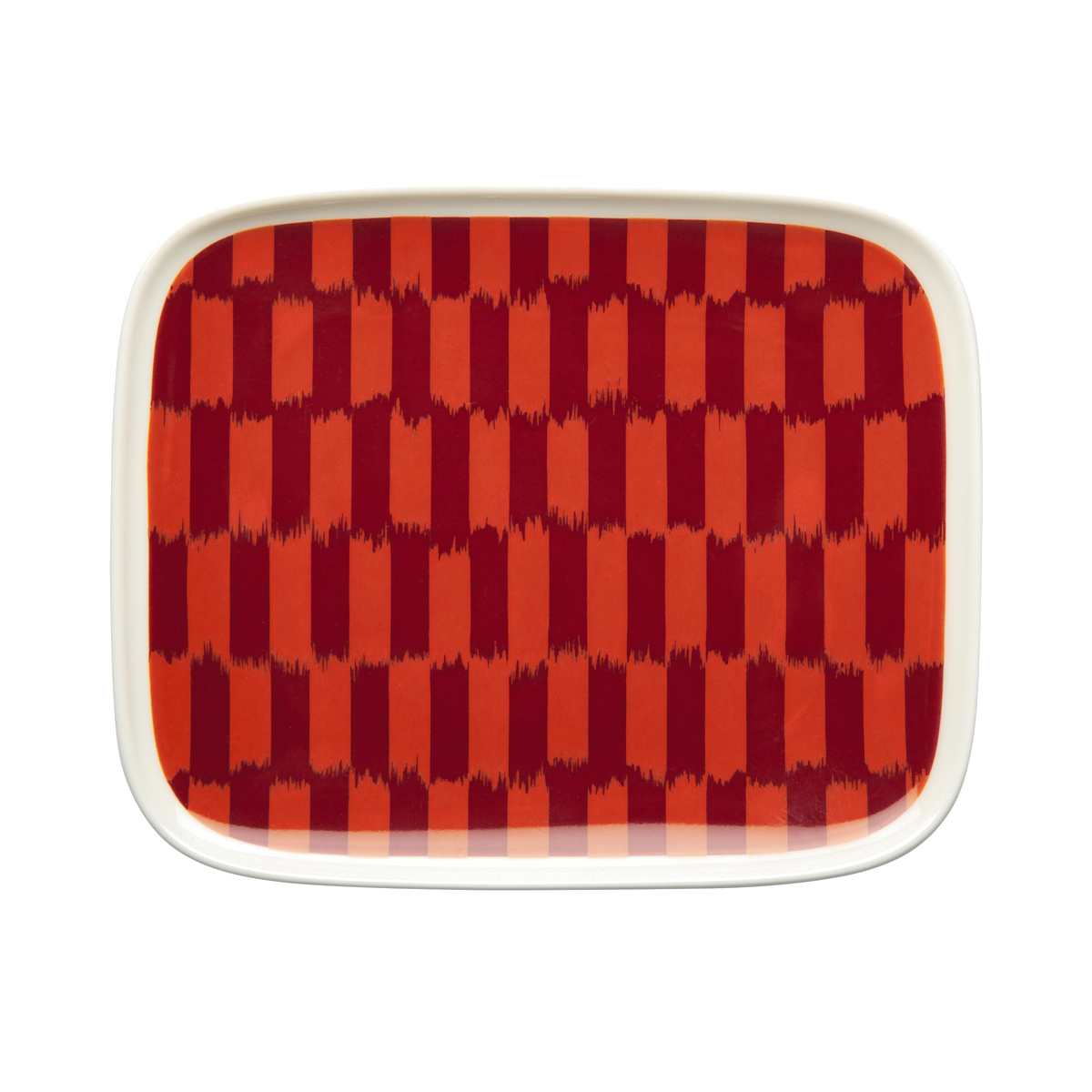 Marimekko Piekana Orange / Burgundy Small Plate MM 30