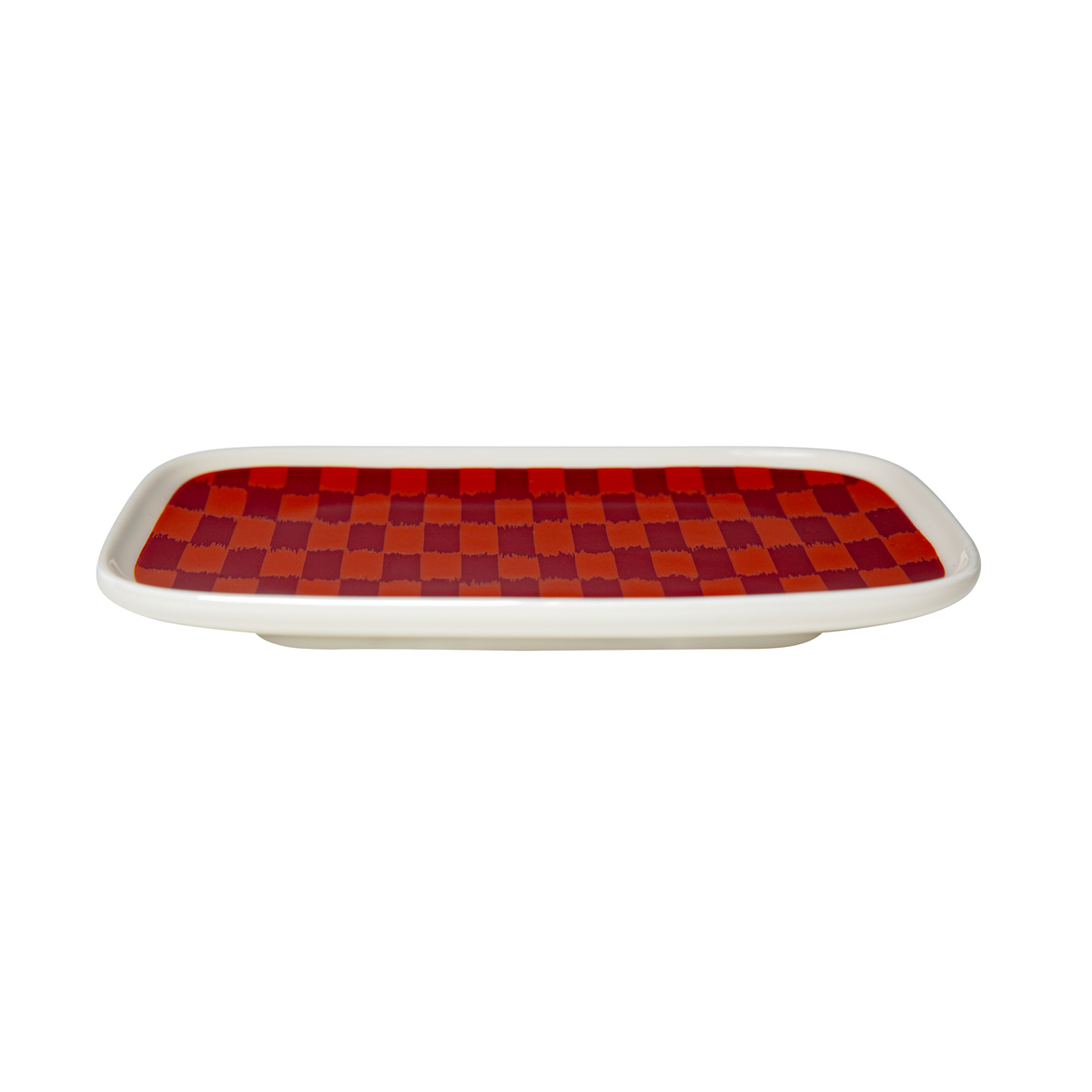 Marimekko Piekana Orange / Burgundy Small Plate MM 30