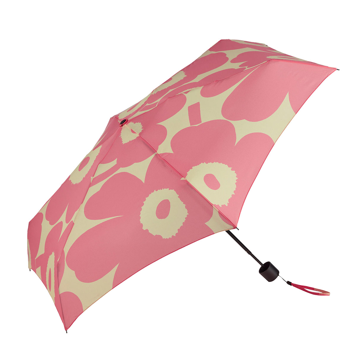 Marimekko Unikko Pink / Cream Mini Manual Umbrella Marimekko Umbrellas