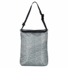 Marimekko Piirto Unikko Grey / Black Medium Neat Crossbody Shoulder Bag