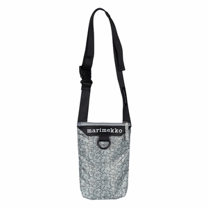 Marimekko Piirto Unikko Grey / Black Neat Phone Pocket Bag