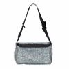 Marimekko Piirto Unikko Grey / Black Small Neat Crossbody Shoulder Bag