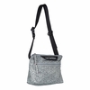 Marimekko Piirto Unikko Grey / Black Small Neat Crossbody Shoulder Bag