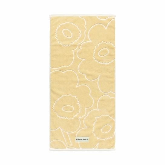 Marimekko Piirto Unikko Straw / Off White Hand Towel