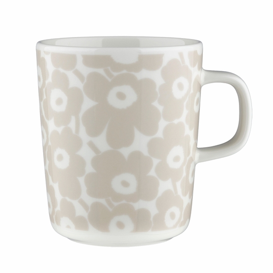 Marimekko Pikkuinen Unikko Sand / White Mug