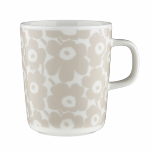 Marimekko Pikkuinen Unikko Sand / White Mug