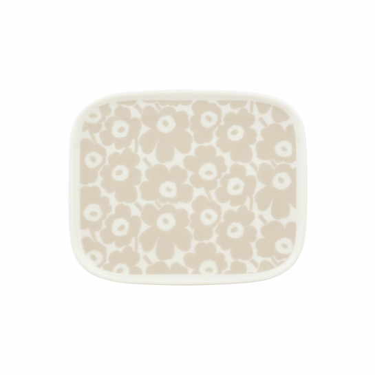 Marimekko Pikkuinen Unikko Sand / White Small Plate
