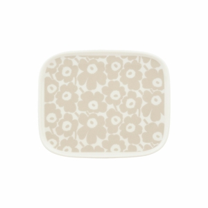 Marimekko Pikkuinen Unikko Sand / White Small Plate
