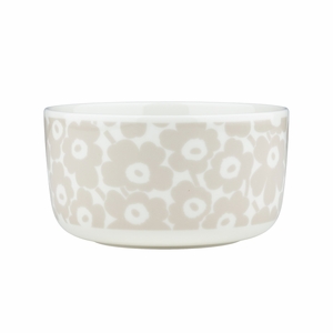 Marimekko Pikkuinen Unikko Sand / White Soup / Cereal Bowl