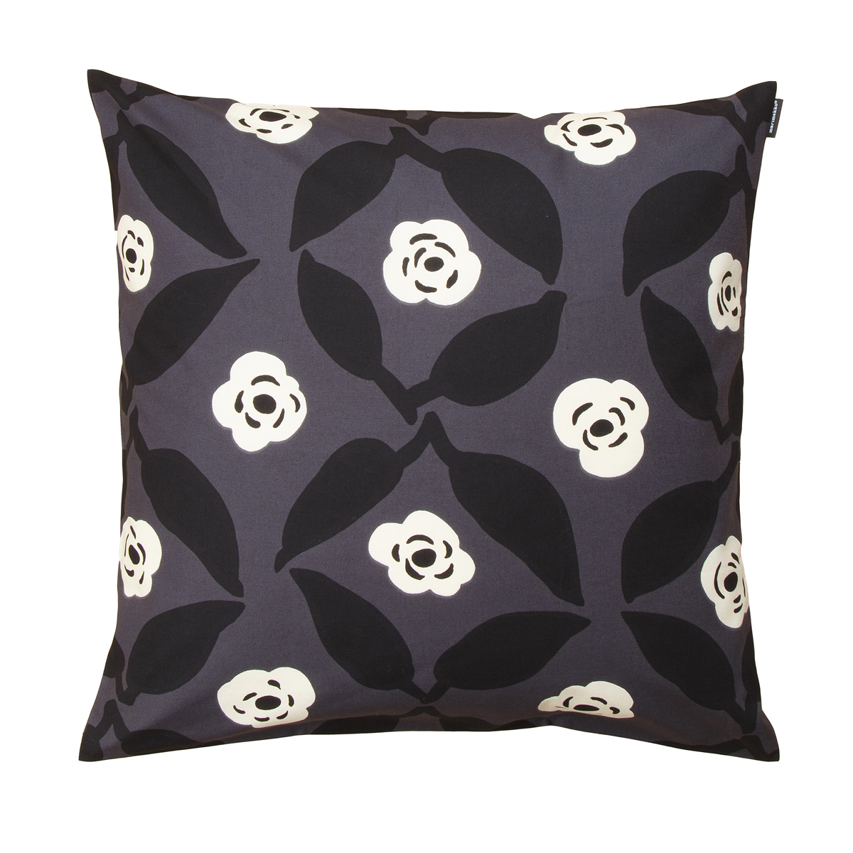 Marimekko Poppy Grey / White / Black Throw Pillow Throw Pillows