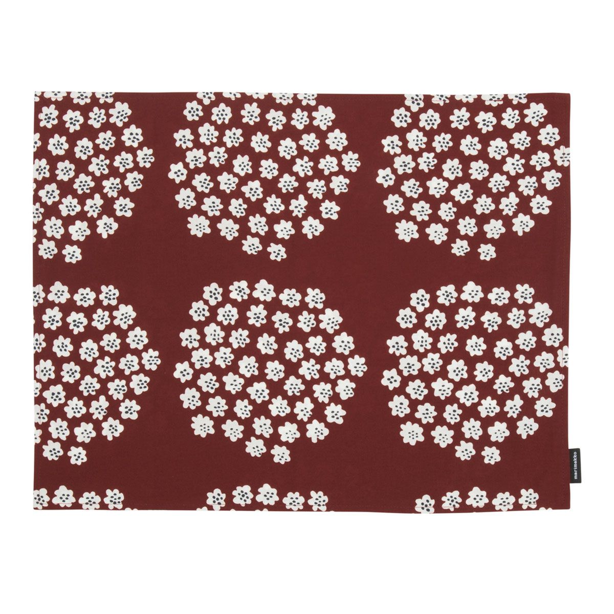 Marimekko Puketti Rust / White / Navy Acryliccoated Cotton Placemat
