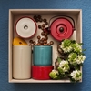 Marimekko Purkki Red/Beige Storage Jar - Short