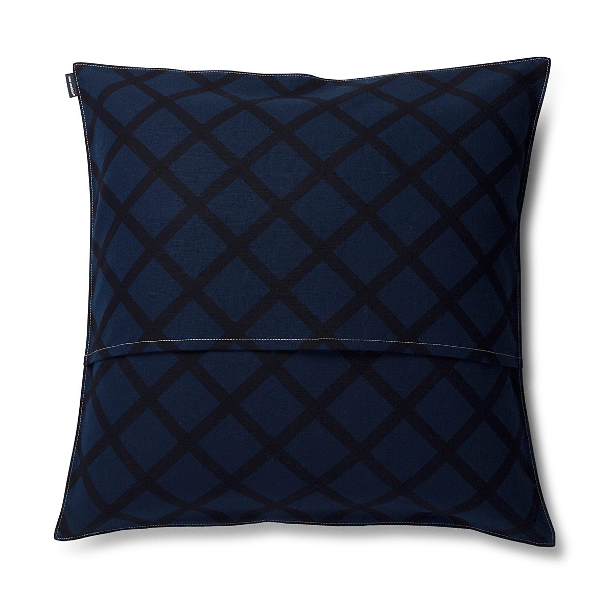Marimekko Quilt Navy Throw Pillow Throw Pillows