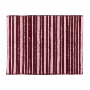 Marimekko Raide Burgundy / Pink Bath Mat
