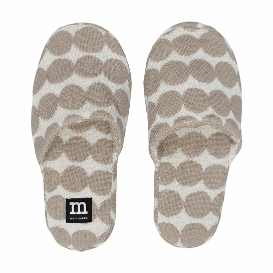 Marimekko Rasymatto Beige / White Slippers