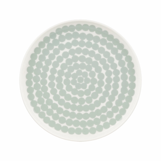 Marimekko Rasymatto Sage / White Salad Plate