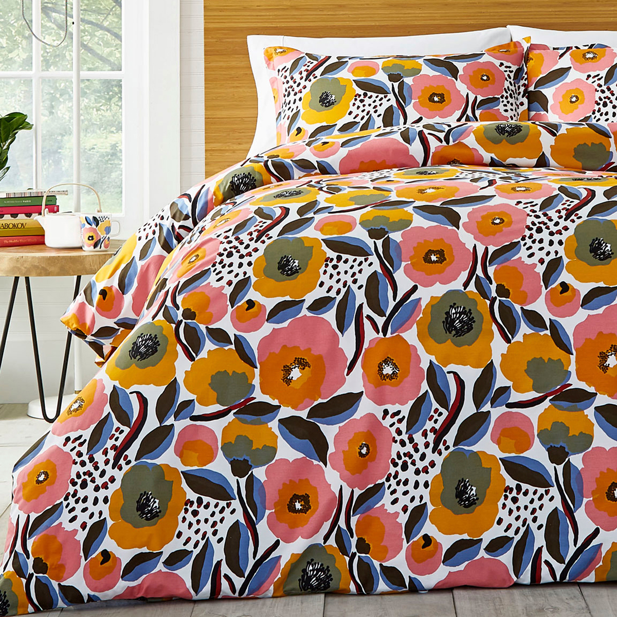 Marimekko Rosarium Full / Queen Duvet Cover Set - Marimekko 