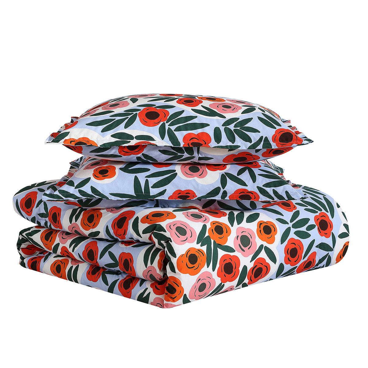 Marimekko Ruukku Blue / Multi King Duvet Cover Set Marimekko Ruukku